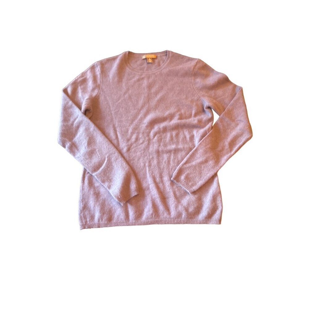 Charter Club Periwinkle Blue‎ Cashmere Long Sleeve Sweater Size Small